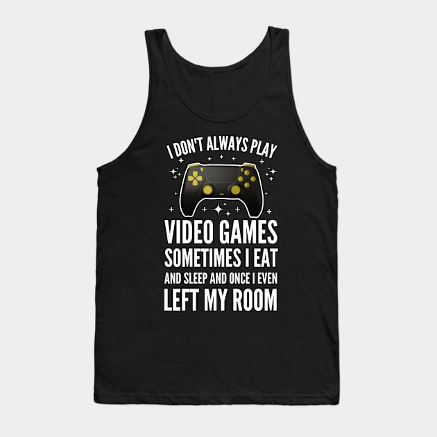 Funny Gamer men women Video Gamer Gaming Game Controller Tank Top by Emouran